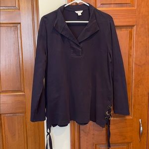 EUC NAUTICA COLLARED NAVY SWEATSHIRT XL